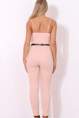 Jona Mauve V Front Jumpsuit-Jumpsuits