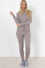 Josie Nude Loungewear Set-Loungewear