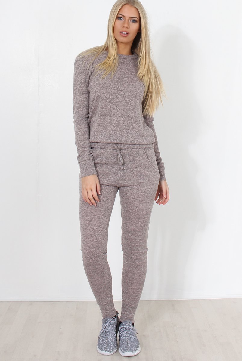 Josie Nude Loungewear Set-Loungewear