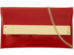 Joyce Chunky Gold Bar Clutch Bag-Bags