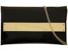 Joyce Chunky Gold Bar Clutch Bag-Bags