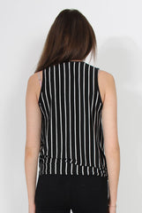 Juliet Black & White Crossover Top-Tops