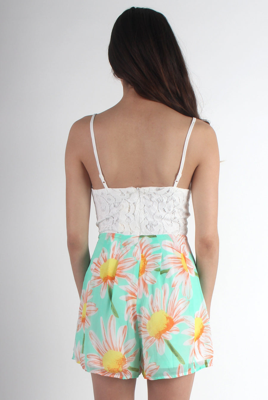 Kendal Floral Bottom Playsuit-Playsuits