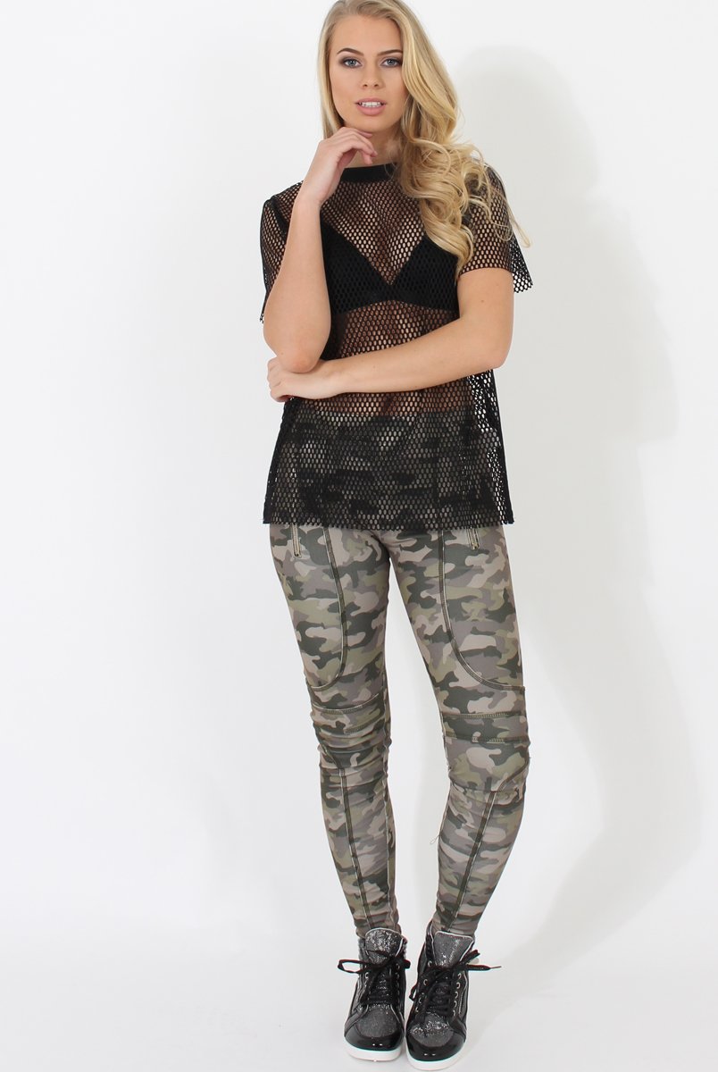 Khaki Camouflage Pants - Micha-Trousers