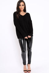 Khaki Chunky Knit Lace Up Sleeve Jumper - Sarah-Knitwear