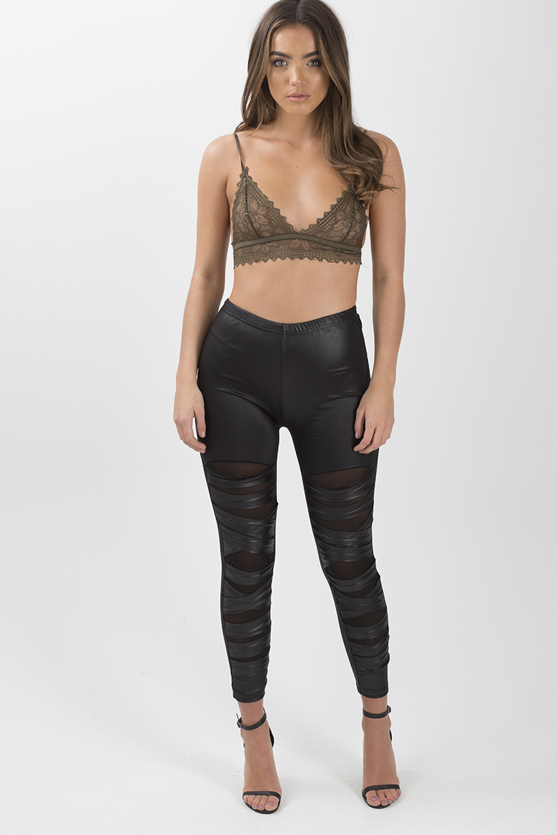 Khaki Lace Bralet - Daisy-Bralets