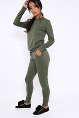 Khaki Loungewear Set - Josie-Loungewear