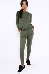Khaki Loungewear Set - Josie-Loungewear