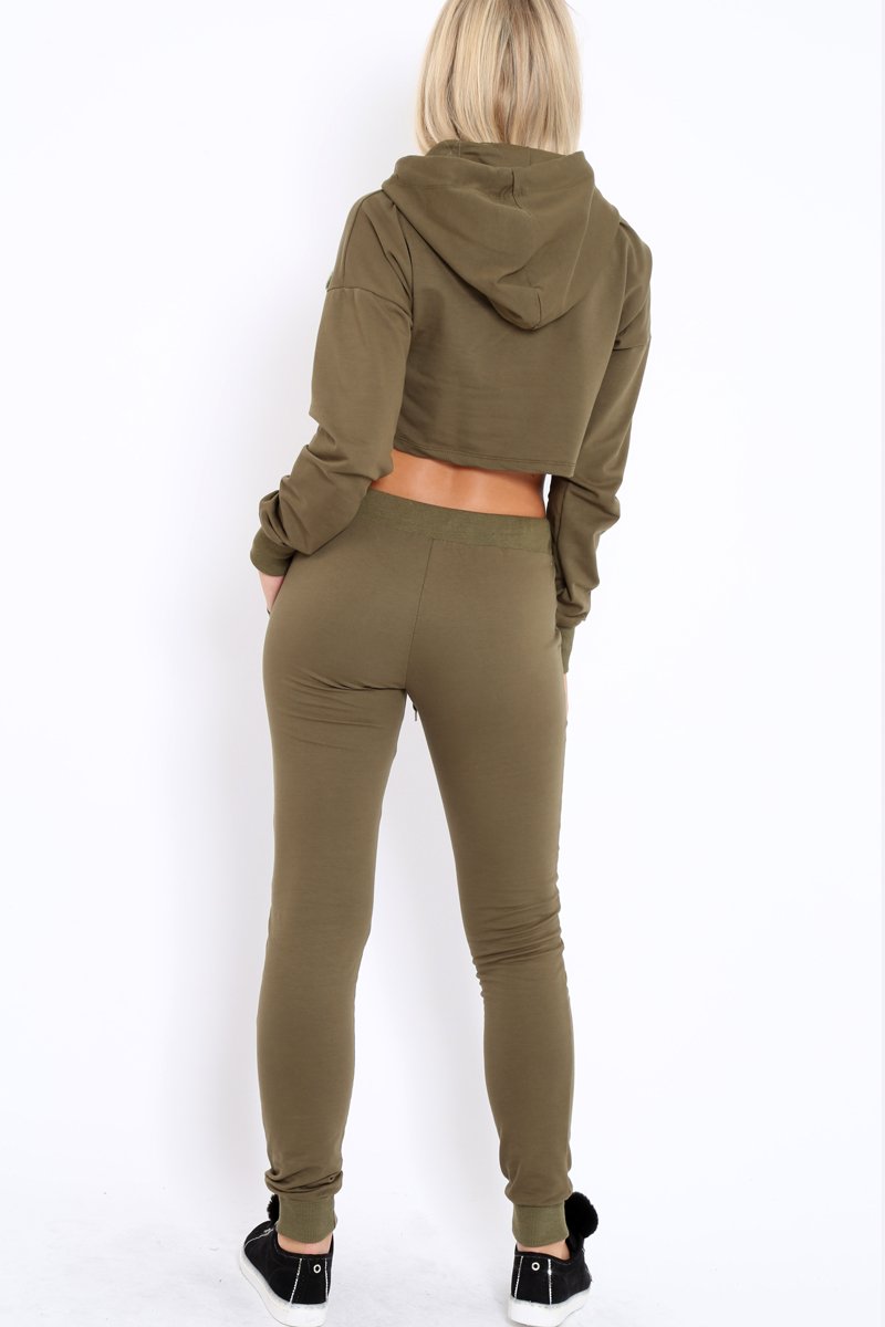 Khaki Pom pom Loungewear Set - Sacha-Co-ords