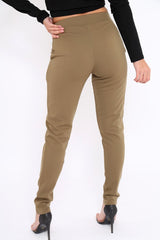 Khaki Tapered Leg Trousers - Rennie-Trousers