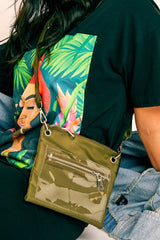 Khaki Utility Style Cross Body Bag - Dax-Bags