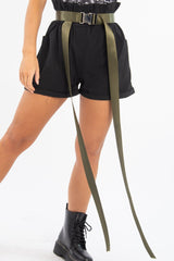 Khaki Woven Buckle Detail Utility Belt - Ripley-Belts