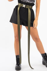 Khaki Woven Buckle Detail Utility Belt - Ripley-Belts