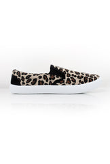 Kim Leopard Print Flat Pumps-Shoes