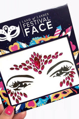 Land Of Lashes Flamingo Festival Face Jewels-Face