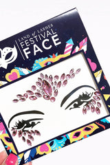 Land Of Lashes Pink Princess Festival Face Jewels-Face