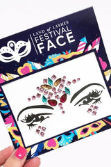 Land Of Lashes Rainbow Festival Face Jewels-Face