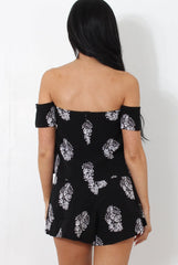 Lara Black Off The Shoulder Two Piece-Co-ords
