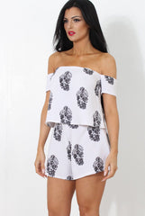 Lara White Off The Shoulder Two Piece-Co-ords