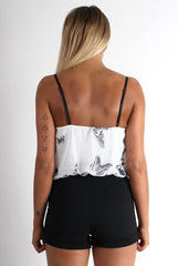 Laverne Butterfly Print Playsuit-Playsuits