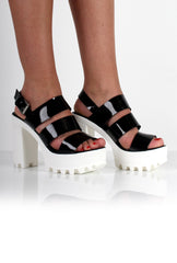 Layla Black Strappy Heel-Heels