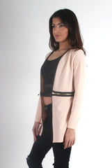 Leia Pink Long Sleeve Zip Jacket-Jackets