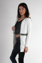 Leia White Zip Jacket-Jackets