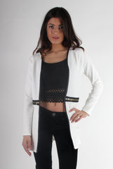 Leia White Zip Jacket-Jackets