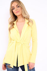 Lemon Belted Blazer - Kenna-Jackets