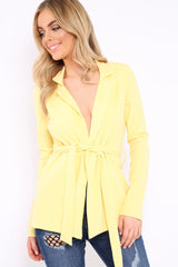 Lemon Belted Blazer - Kenna-Jackets