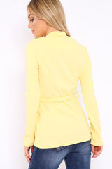 Lemon Belted Blazer - Kenna-Jackets