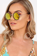 Leopard And Gold Round 90's Sunglasses - Fraya-Sunglasses