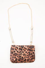 Leopard Double Sided Clutch Bag - Cecelia-Bags