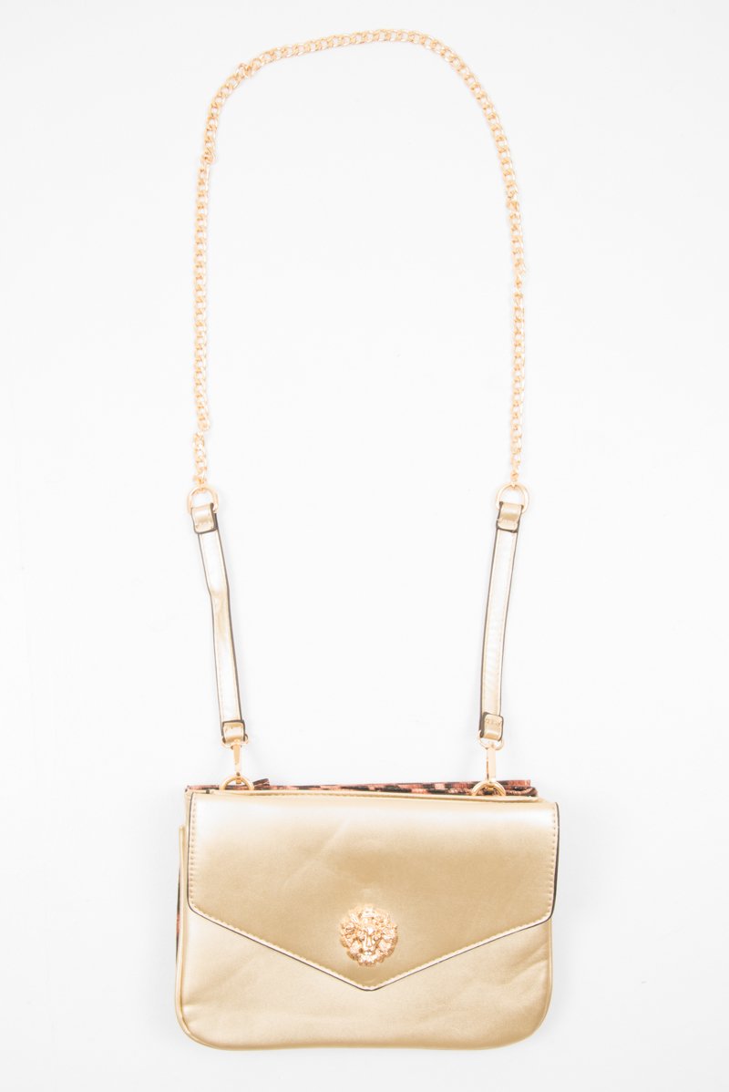 Leopard Double Sided Clutch Bag - Cecelia-Bags