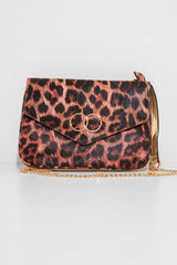 Leopard Double Sided Clutch Bag - Cecelia-Bags