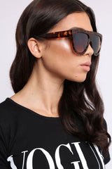 Leopard Fade Square Oversized Sunglasses- Macy-Sunglasses