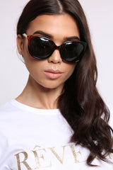 Leopard Gold Cage Detail Sunglasses - Riko-Sunglasses