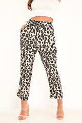Leopard High Waist Culotte Trousers - Blakeleigh-Trousers