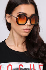 Leopard Oval Oversized Thick Frame Sunglasses - Leya-Sunglasses