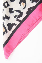 Leopard Pink Colour Block Scarf - Priscella-Scarf