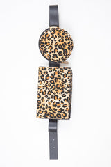 Leopard Print Double Pouch Belt Bag - Cammy-Belts