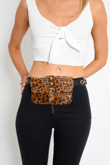 Leopard Print Faux Pony Hair Cross Body Bag - Desi-Bags