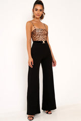 Leopard Print Mesh Lion Belted Bodysuit - Lizzie-Bodysuits