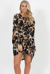 Leopard Print Oversized Top - Jamelia-Tops