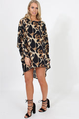 Leopard Print Oversized Top - Jamelia-Tops