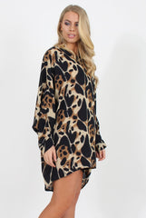 Leopard Print Oversized Top - Jamelia-Tops