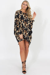 Leopard Print Oversized Top - Jamelia-Tops