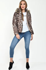 Leopard Print Puffer Coat - Soph-Coats