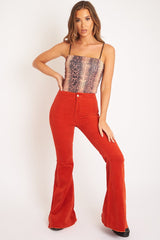 Leopard Print Square Neck Slinky Bodysuit - Sadie-Bodysuits