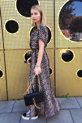 Leopard Print Wrap Maxi - Harleigh-Dresses